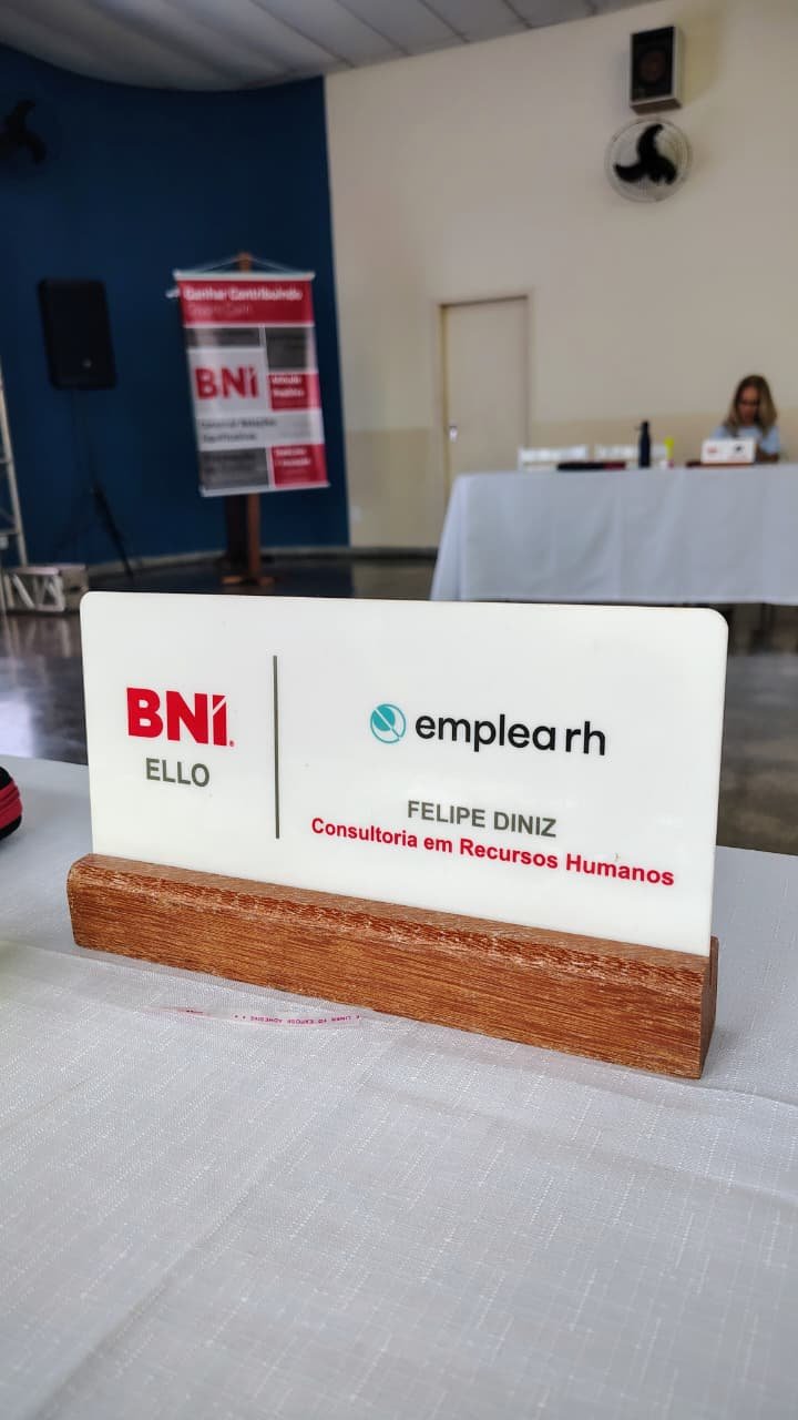 Placa Emplea RH - Felipe Diniz, Consultoria em Recursos Humanos